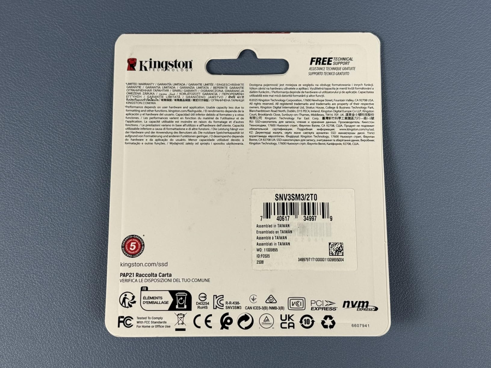 Kingston NV3 500GB M.2 2230 NVMe SSD | Up to 5000MB/s | SNV3SM3/500G customer photo 2