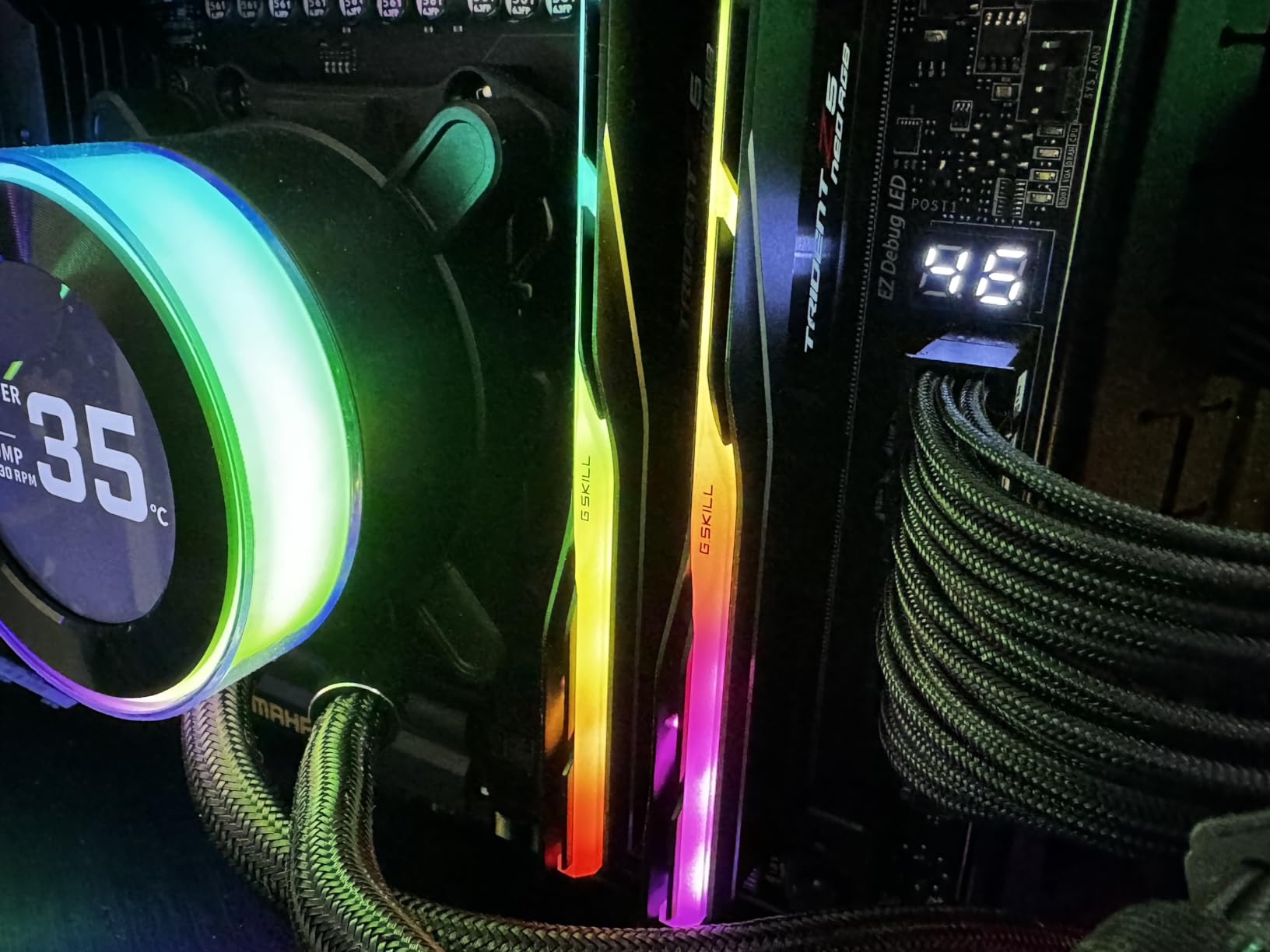 G.SKILL Trident Z5 Neo RGB Series DDR5 RAM (AMD EXPO & Intel XMP 3.0) 128GB (2x64GB) 6000MT/s CL34-44-44-96 1.35V Desktop Computer Memory U-DIMM - Matte Black customer photo 1