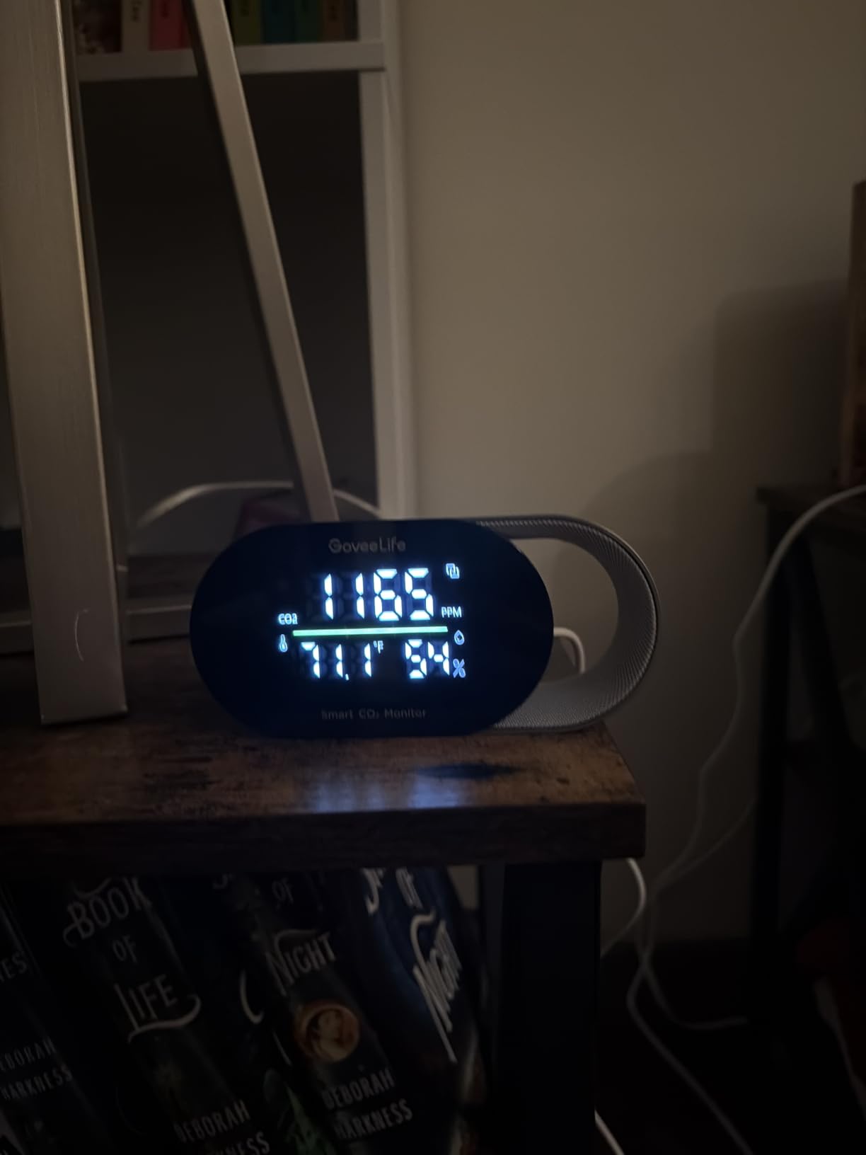 GoveeLife Smart Air Quality Monitor CO2 Detector H5140, Display & Alarm | Indoor temperature humidity sensors for health, real-time sleep quality & energy efficiency for office, bedroom, kitchen customer photo 1