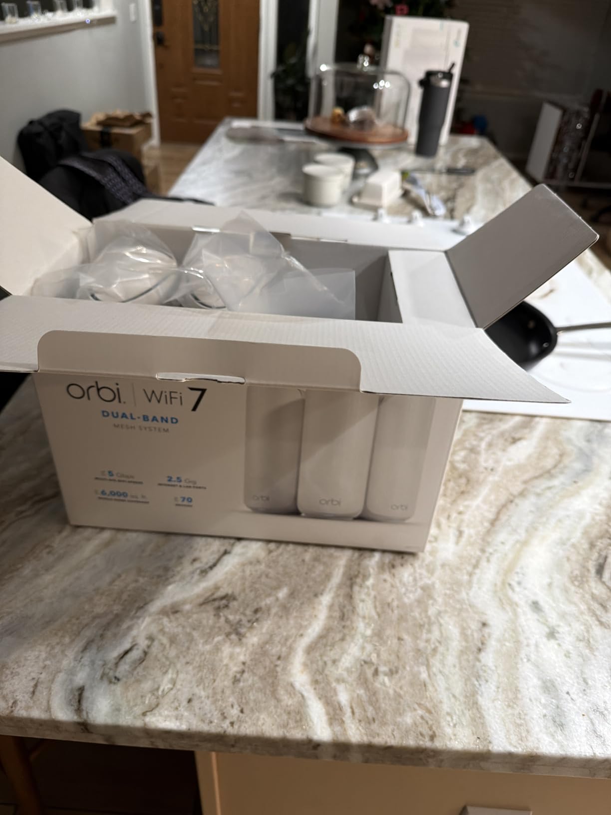 NETGEAR Orbi 370 WiFi 7 Mesh System Dual-Band, Up to 6,000 sq ft, 3 Pack customer photo 1