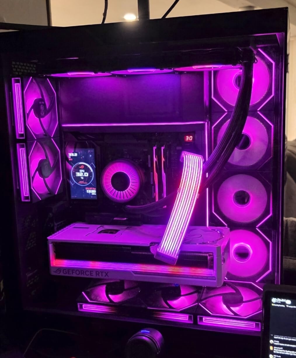 ASUS ROG Astral GeForce RTX 5090 32GB GDDR7 White OC Edition Graphics Card | PCIe 5.0, HDMI/DP 2.1, 3.8-slot, 4-fan, Axial-tech Fans, Vapor Chamber, Phase-change GPU Thermal Pad customer photo 1