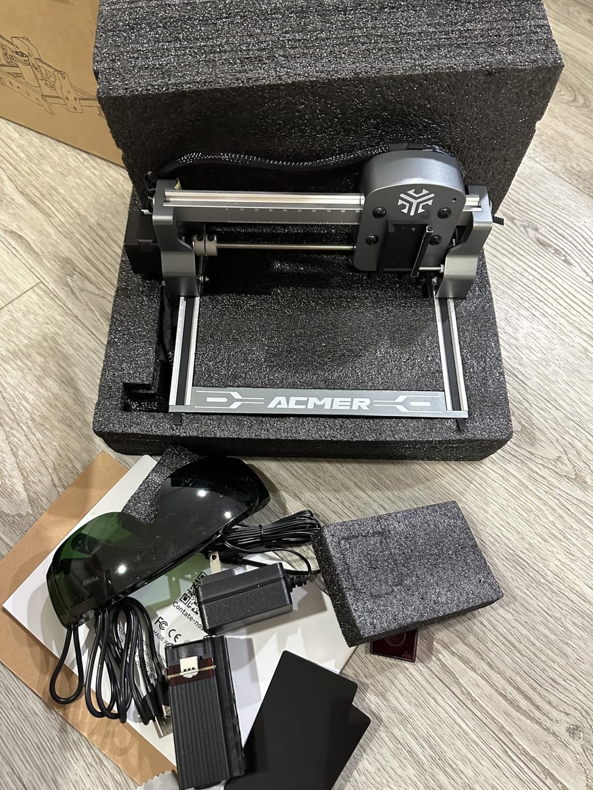 ACMER S1 Laser Engraver, 2500mW Laser Engraver Machine Higher Accuracy Lazer Cutter and Engraving Machine with Working Area 130x130mm,0.04mm Laser Spot Engraving Machines & Tools customer photo 2