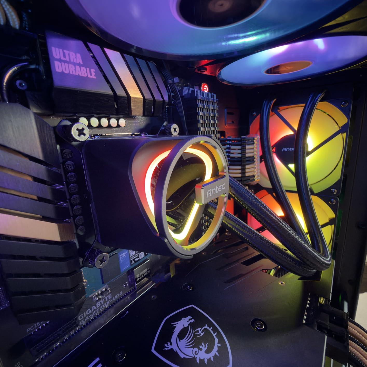 Antec Skeleton 360 ARGB AIO Liquid CPU Cooler, 360mm, Black | High-Performance Pump, Skeleton-Frame ARGB Pump Design, PWM ARGB Fans, Copper Base, Intel LGA 1851/1700 & AMD AM5 Compatible customer photo 2