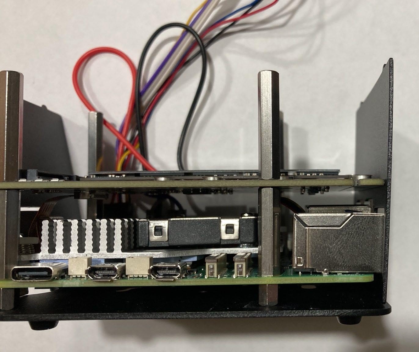 Freenove Dual M.2 NVMe SSD HAT for Raspberry Pi 5, M.2 Adapter AI HAT 2 Slots NAS RAID Kit, Solid State Drive Size 2230 2242 2260 2280, PCIe 2.0 Max Speed 500 MB/s, Detailed Tutorial customer photo 1