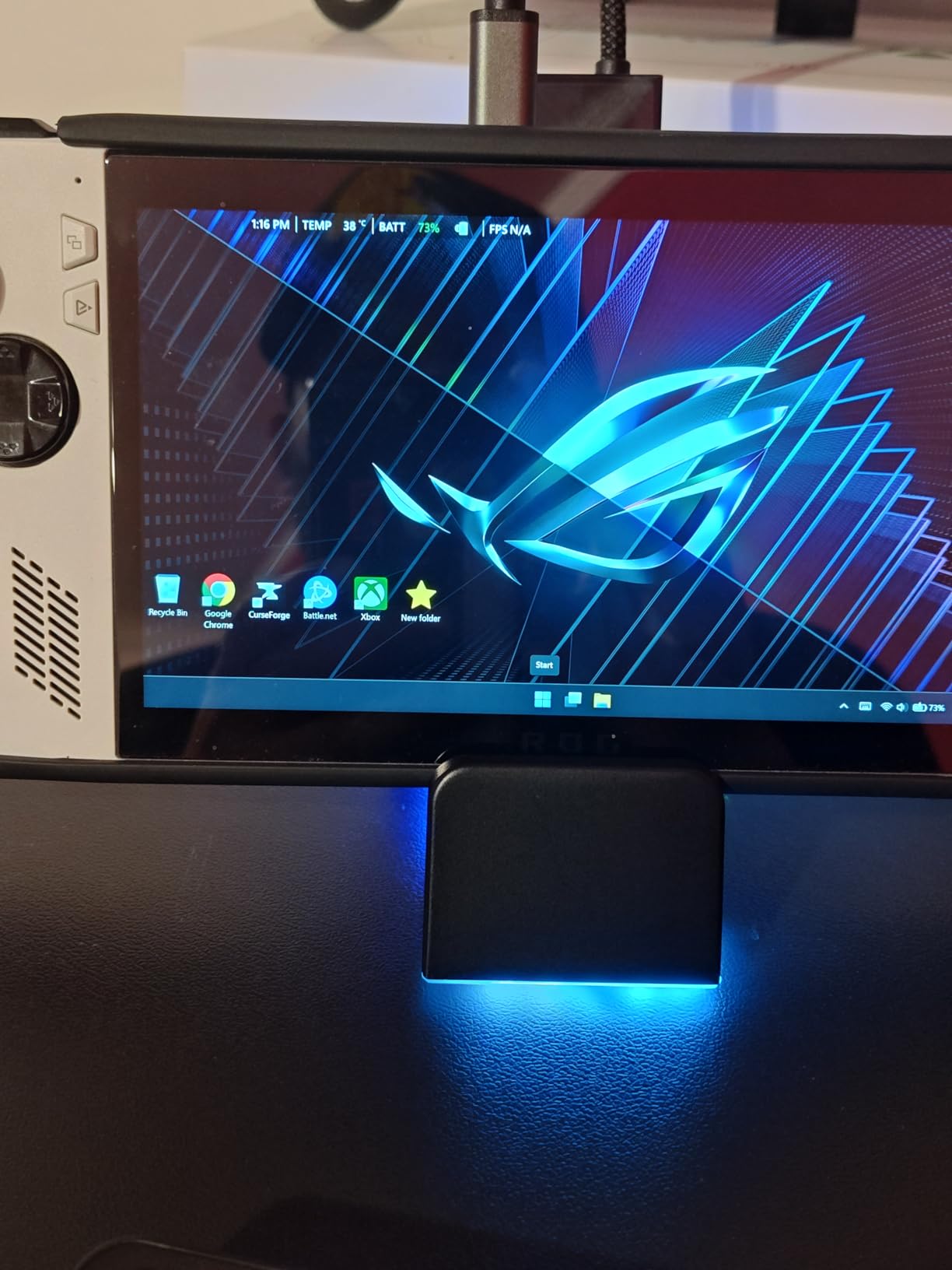 JSAUX Docking Station for ROG Ally X/ROG Ally/Steam Deck/Legion Go, 7-in-1 ROG Ally X Dock with RGB Cooling Fan, HDMI 4K@120Hz, Gigabit Ethernet, Dual USB & USB C 3.0, 100W PD Charging - HB0705 customer photo 2