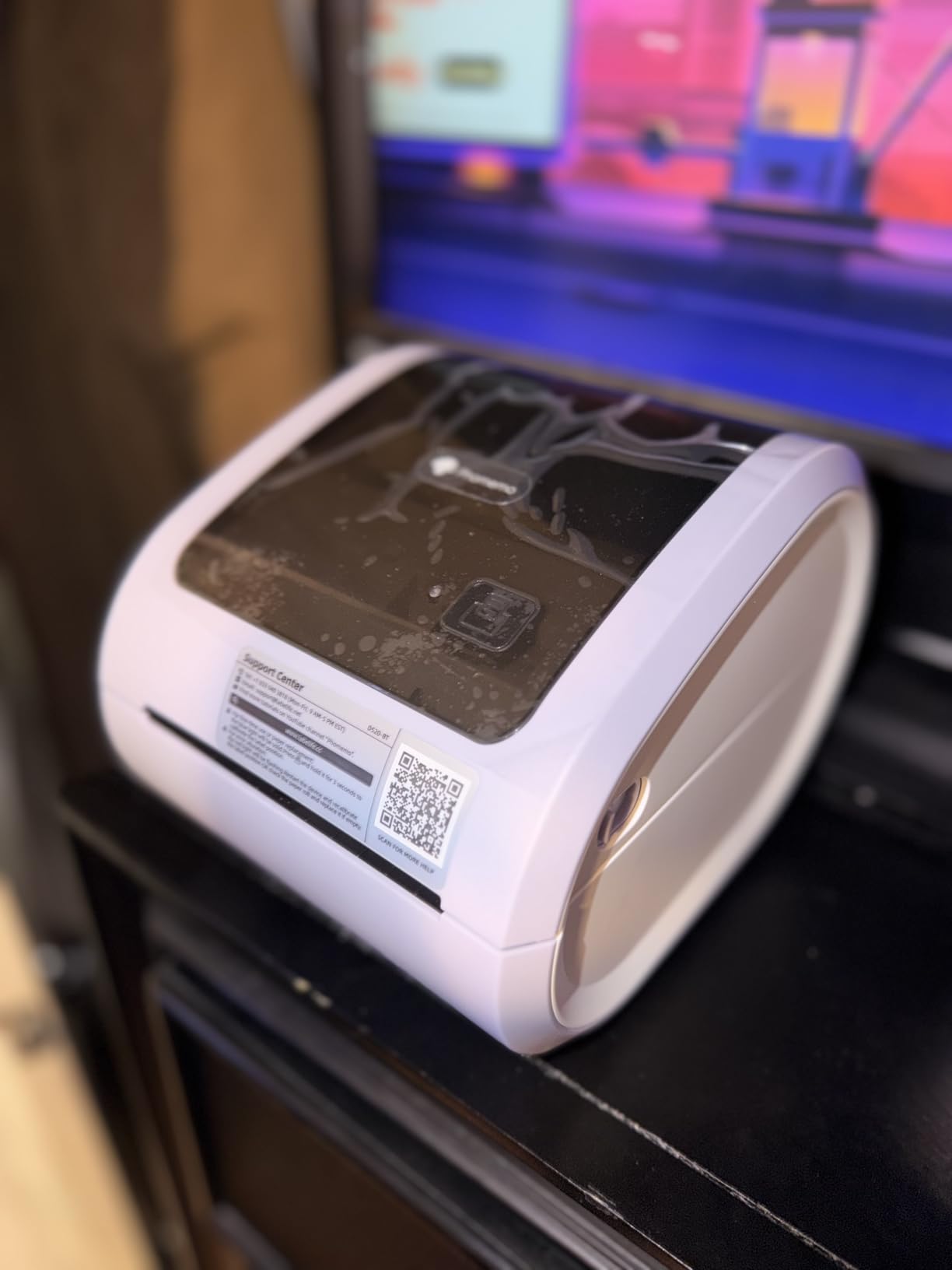 Phomemo 300DPI Ethernet Thermal Label Printer 4x6 with Built-in Paper Bin | D530Pro shipping label printer for small business/home/office, Ethernet/Bluetooth/USB connection, compatible with Amazon/USPS customer photo 2
