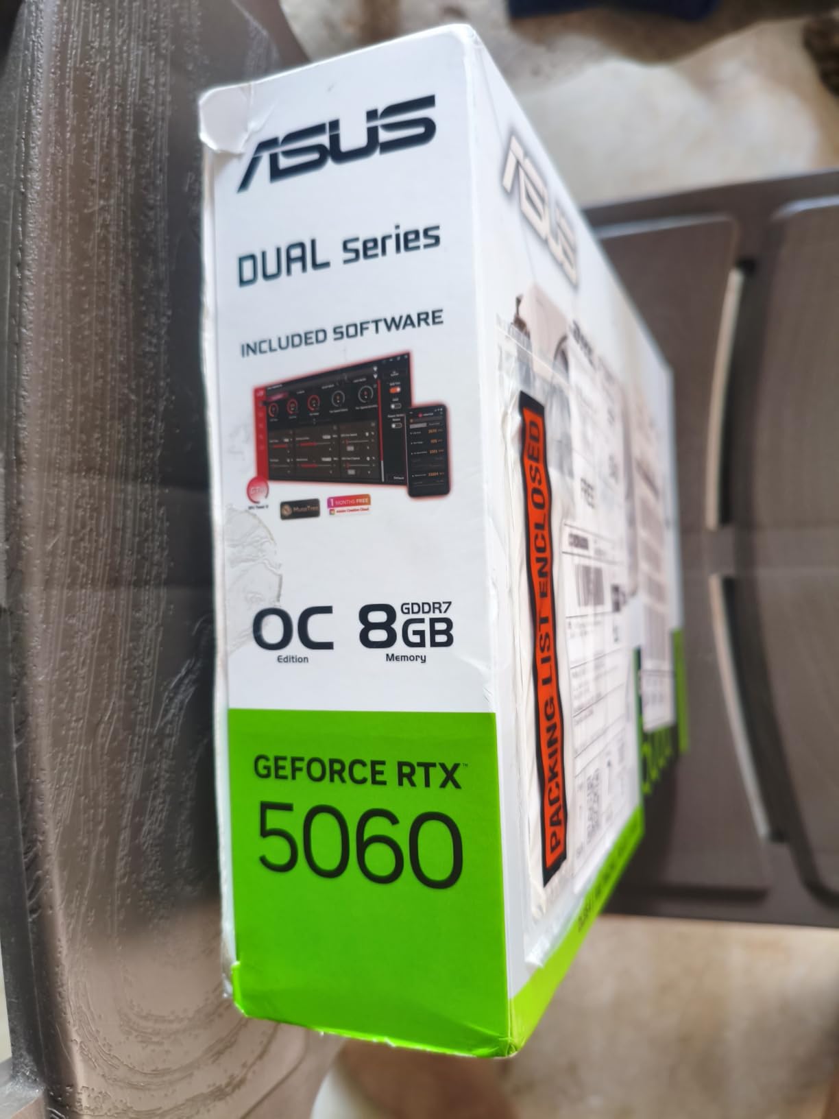ASUS Dual GeForce RTX 5060 8GB GDDR7 White OC Edition Gaming Graphics Card customer photo 1