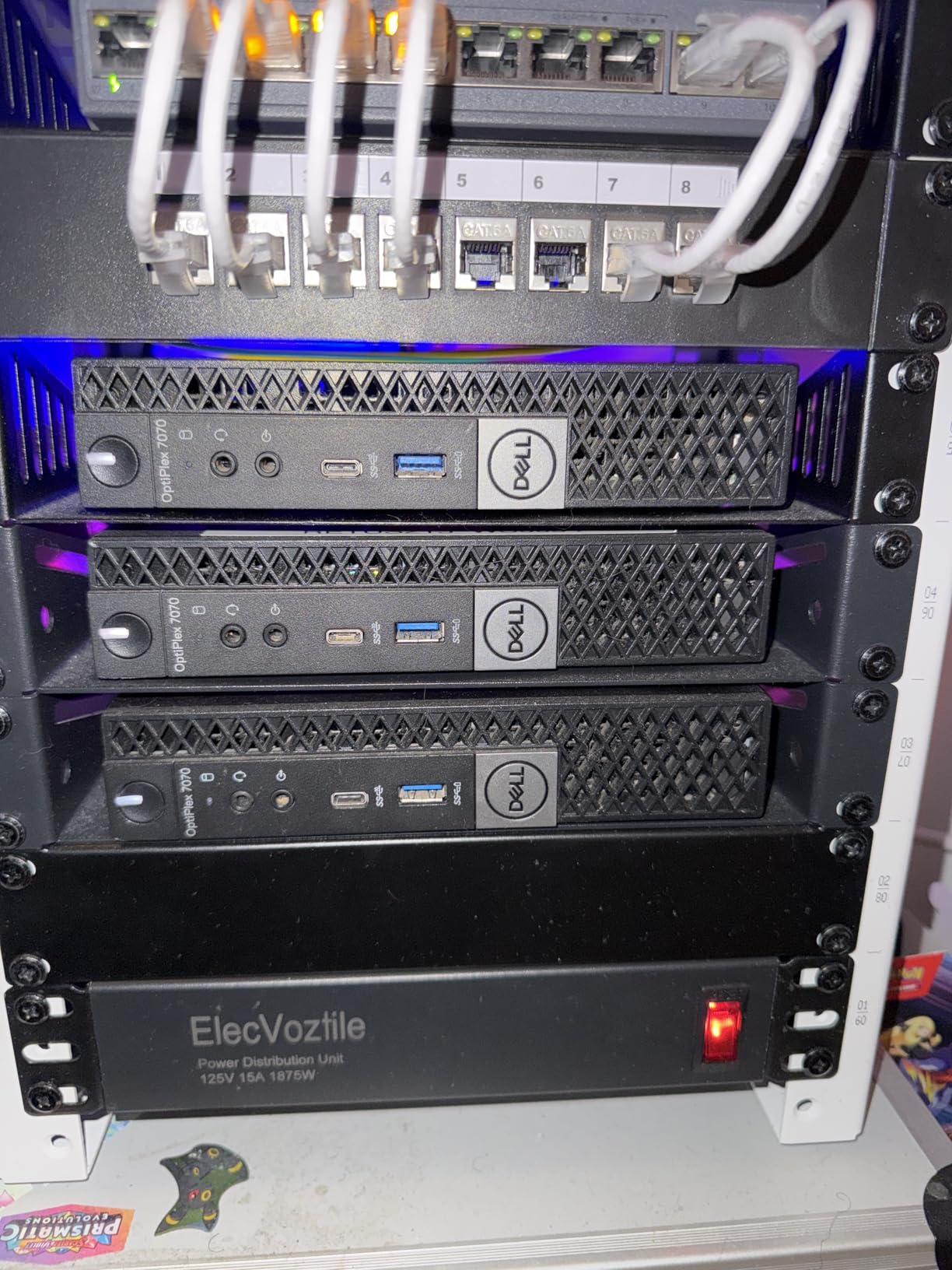 10 inch Rack PDU, 8 Rear Outlets, 15A, 125V, 1875W | 15A Overload Switch, 1U Rackmount, 6ft Cable, Ideal for 6U+ Mini Server Rack customer photo 2