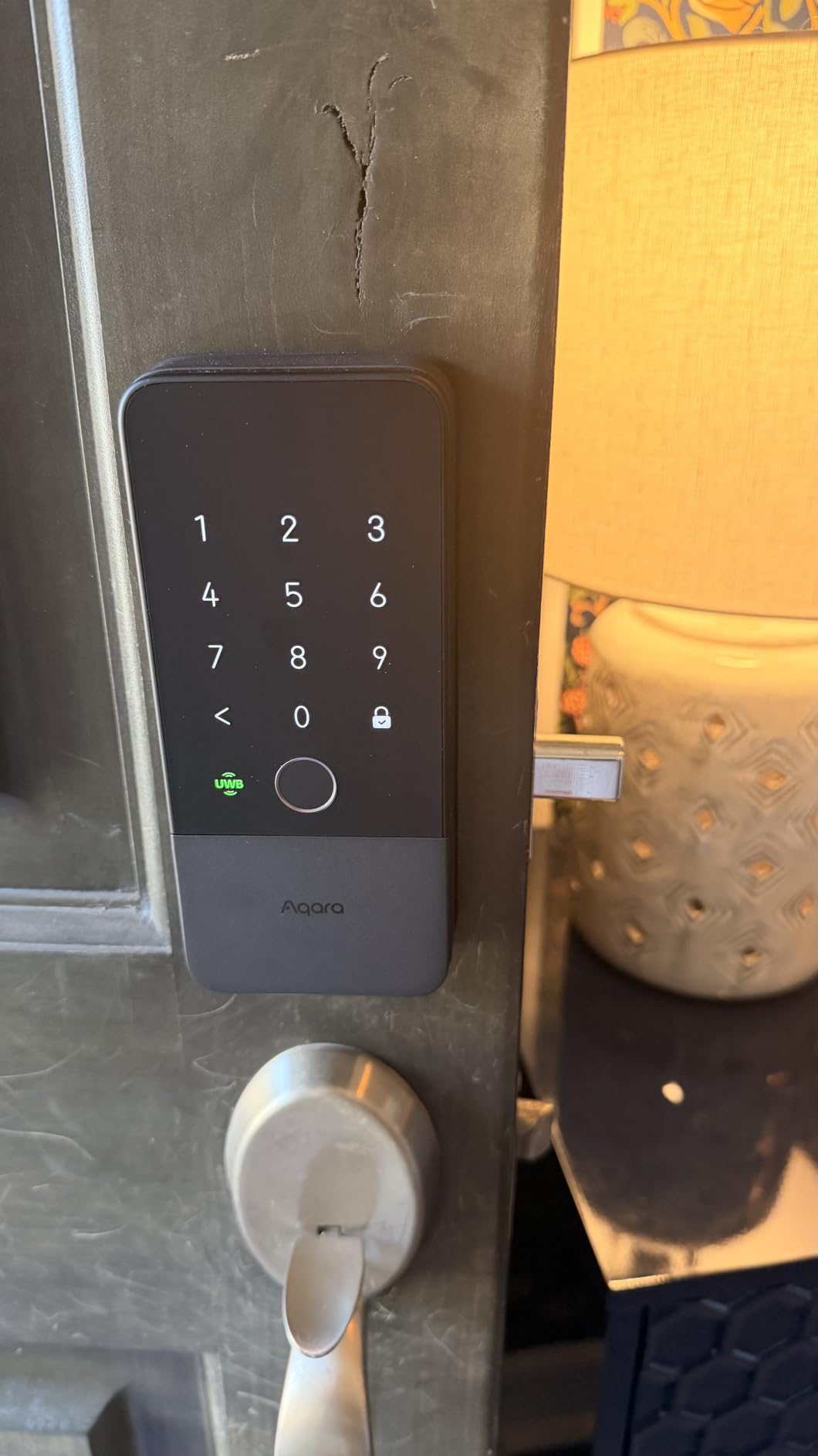 Aqara UWB Smart Lock U400, Apple Home Key, Fingerprint Deadbolt, Black customer photo 1