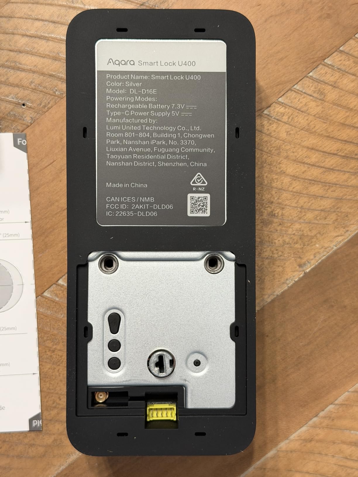 Aqara UWB Smart Lock U400, Apple Home Key, Fingerprint Deadbolt, Black customer photo 2