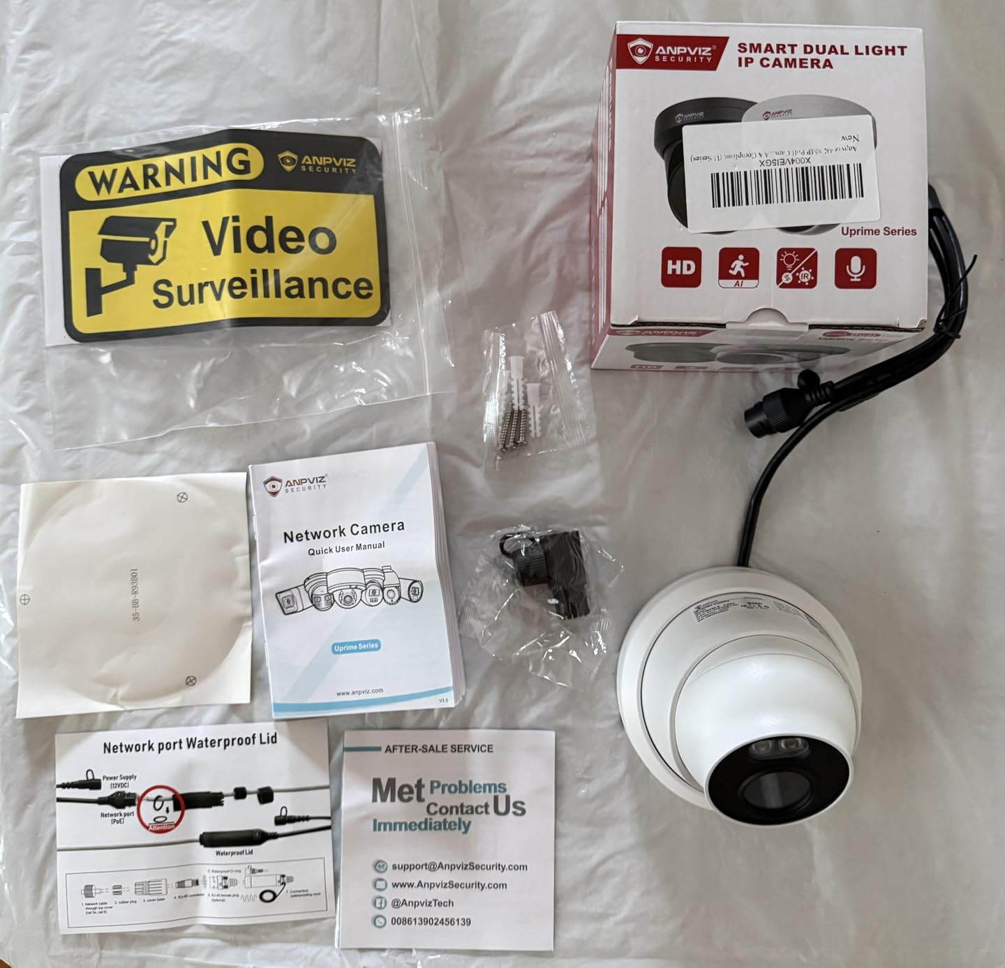Anpviz 4K 8MP PoE Camera, Metal Turret Security IP Camera Outdoor Wired | AI Human Vehicle Detection, 100FT Smart Dual Light Color Night Vision, Built-in Mic, NDAA, IPC-D3B83W-S (U Series) customer photo 1