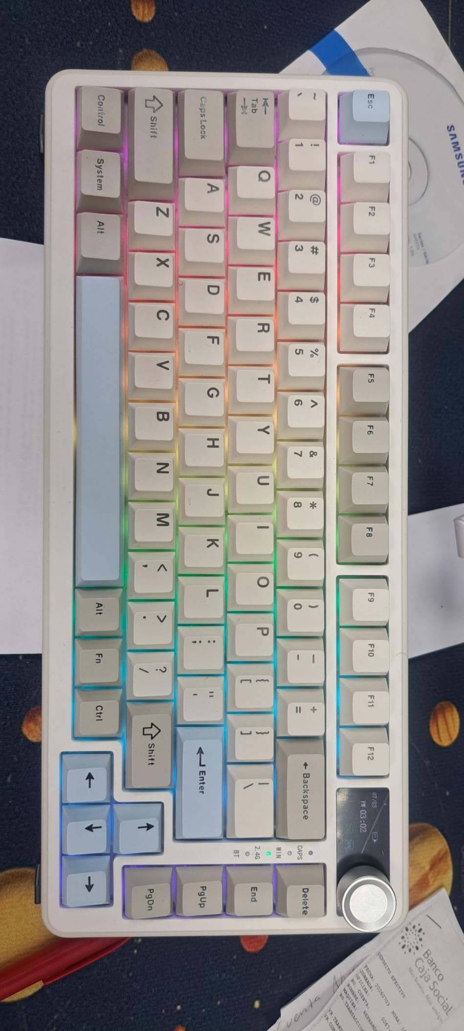 YUNZII B75 PRO MAX QMK/VIA Wireless Mechanical Keyboard | QMK/VIA, Wireless Keyboard with Screen and Knob, Custom Hot Swap, Gasket Mount, Creamy Switches, RGB for Gaming/Win/Mac customer photo 1