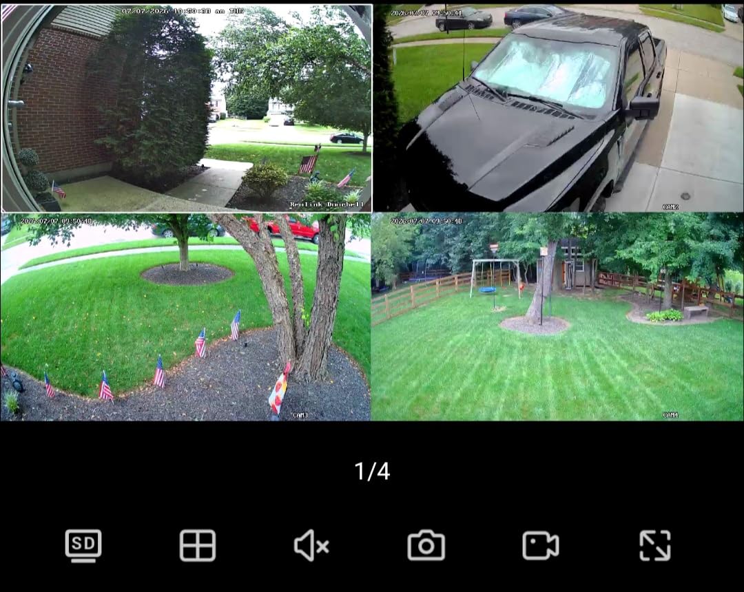 Hiseeu 4K Security Cameras Wireless Outdoor, 8MP 4-Cam Kit, 1T HDD, 5G & 2.4G WiFi System for Home Security, Auto Tracking, Pan Tilt, Color Night Vision, Two-Way Audio, 16CH NVR, No Subscription customer photo 1