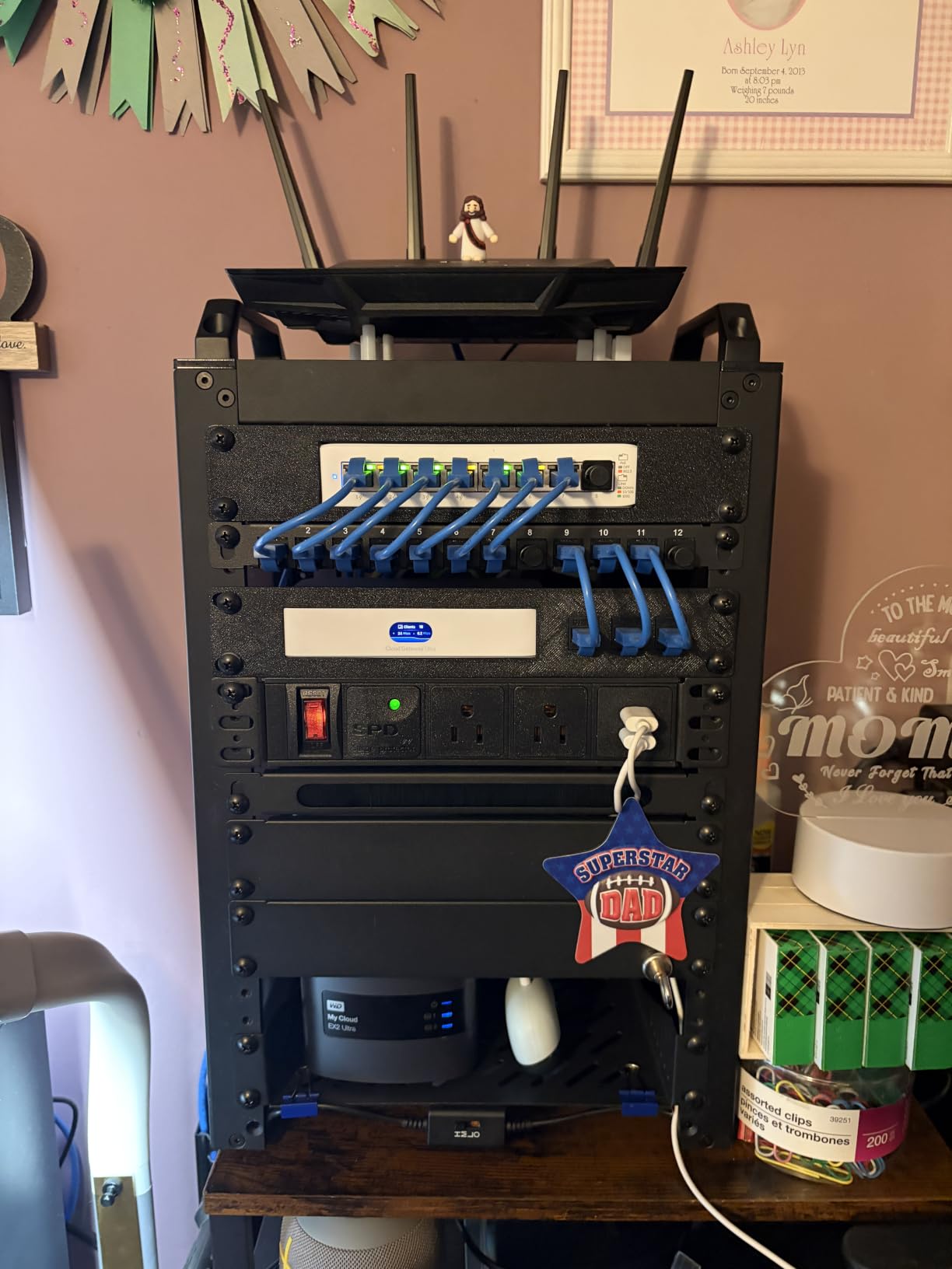 10 inch Rack PDU, 1U 6 Outlets (2 in Front, 4 in Back) Surge Protected, 14AWG | 6ft Cable, 1020J, 15A Overload Switch & 2 USB-A, Rack Mount Power Strips for 10'' Mini Server Network Cabinets/Rack customer photo 2