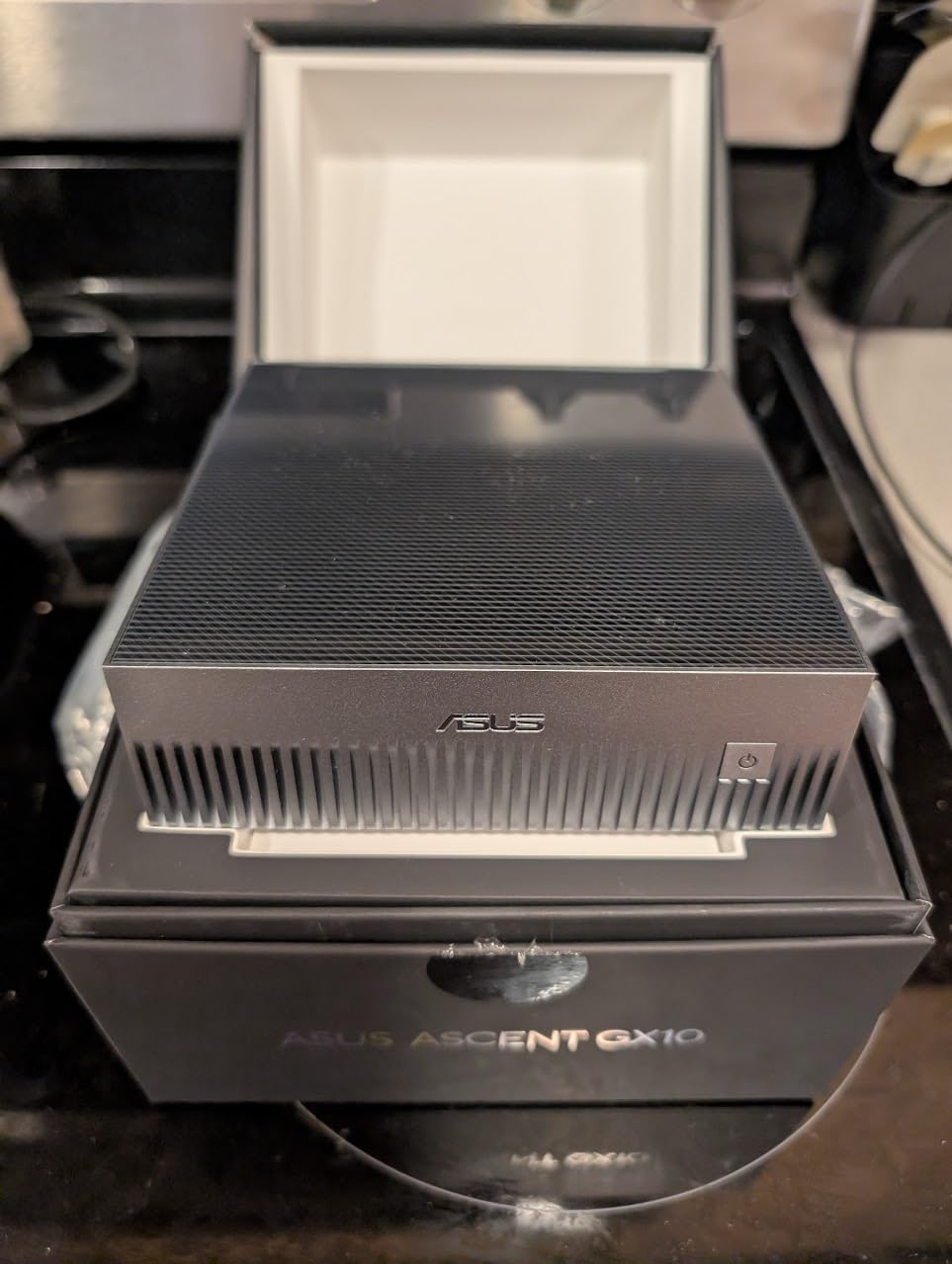 ASUS Ascent GX10 AI Supercomputer, DGX Spark, NVIDIA GB10 Superchip, 128GB LPDDR5x, 1TB PCIe Gen4 NVMe SSD, Wi-Fi 7 & BT5.4, Agentic AI Ready, Supports OpenClaw, NemoClaw, Stackable Chassis customer photo 2