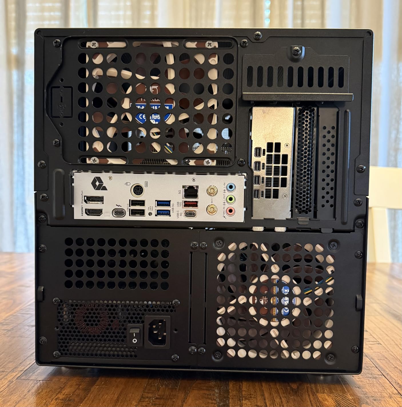 JONSBO N6 NAS Case, Micro ATX Pc Case, 9HDD/SSD Drive Bay (hot-swap), Support 3 Power Supply Installation Positions, ATX/SFX PSU, with 2 Fans Pre-Installed, GPU305mm, Multi-Fan Position, Supporting 240AIO customer photo 2