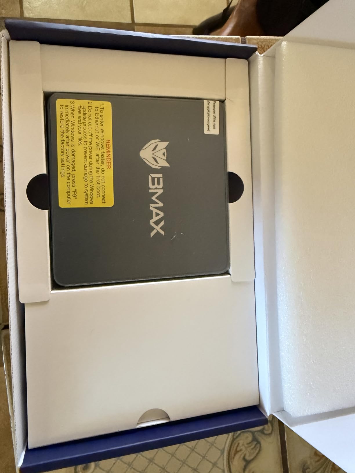 Bmax Mini PC N95 (Beats 3150U, 3.4GHz) 12GB RAM 512GB M.2 SSD Mini Desktop Computer with VESA Mount for Office Home Business HTPC Proxmox, Dual 4K Display, WiFi 5, BT5.0 B4PLUS customer photo 1