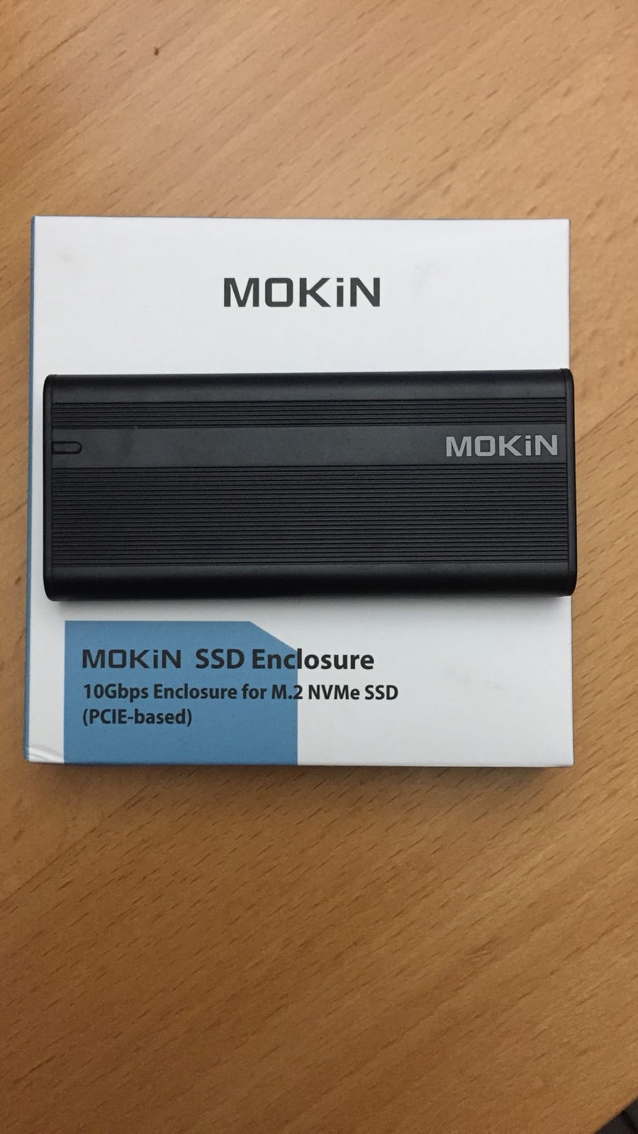 MOKiN 40Gbps M.2 NVMe SSD Enclosure, Thunderbolt for M1 Pro/Max Mac | Aluminum case with cooling fan M.2 External Adapter for Thunderbolt 3/4 USB4 supports M/B+M Key size 2280/2260/2242 customer photo 2