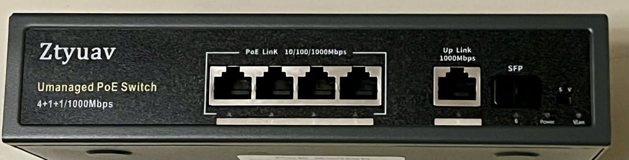 8 Port Unmanaged 10Gbe Ethernet Switch with 6 x 10Gb RJ-45 Ports, 2 x 10Gb SFP+ Ports, Ports Speed Auto-Negotiation-1000M/2.5G/10G, One-Key VLAN, Build in Cooling Fan & Metal Shell, Plug & Play customer photo 1