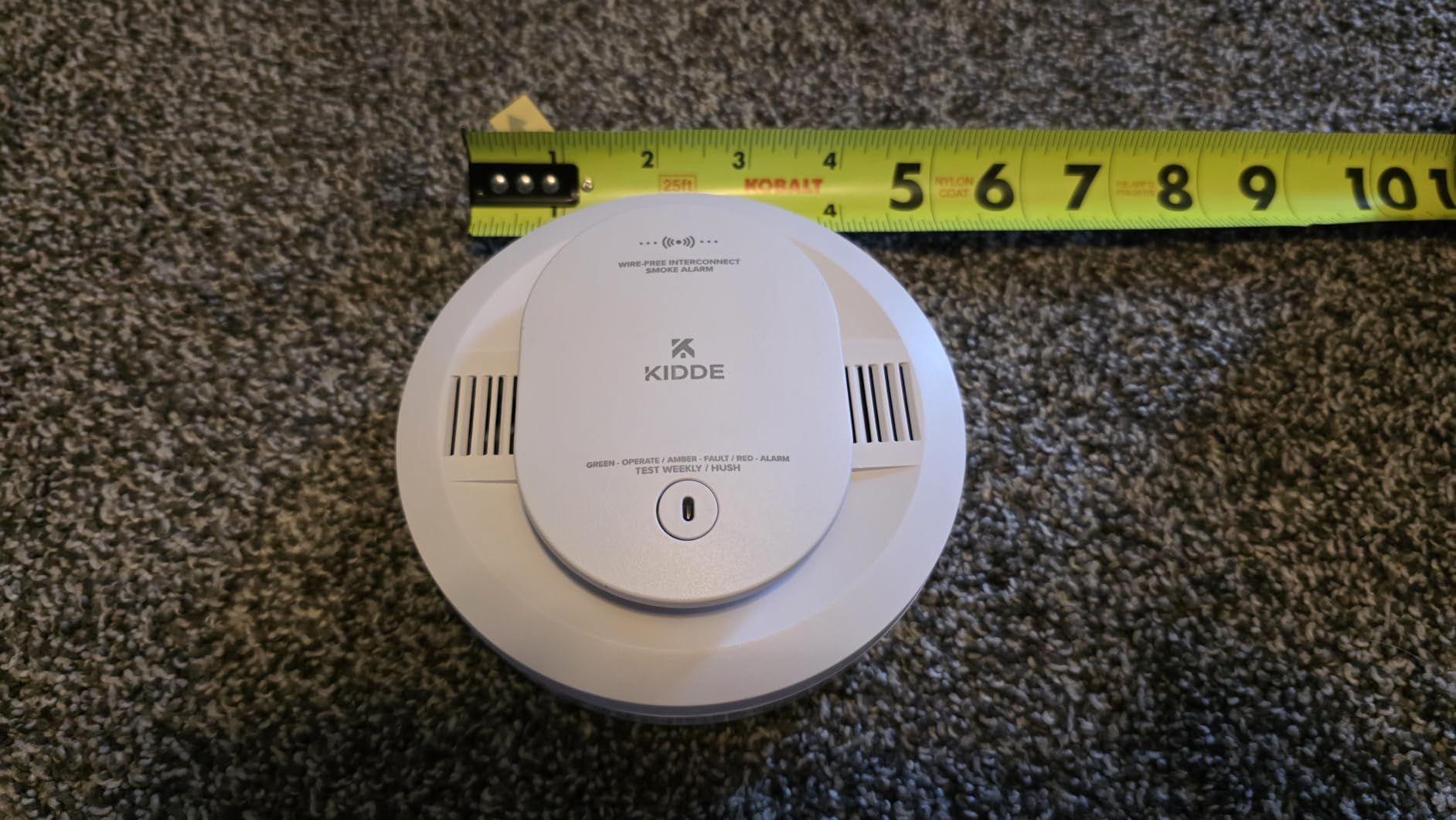 Kidde Smoke Detector, AA Battery-Powered, 20SDR-VRF | Wireless Interconnect Capability, Voice Alerts, LED status lights, and Loud 85 dB Alarm, Ideal for Homes & Apartments customer photo 1