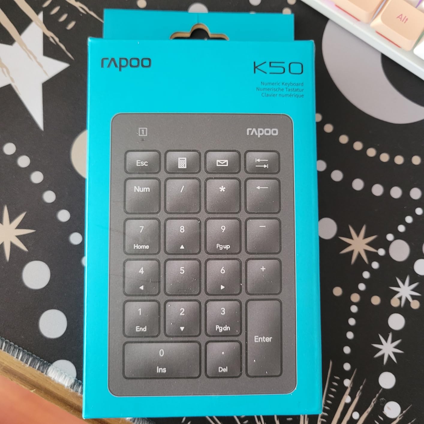 Rapoo K50 Wireless Number Pad, 2.4G Numeric Keypad for Laptop, Speed Data Entry, 22-Key Numpad with Calculator, Email and Function Keys for Windows PC/Laptop/Desktop/Notebook, USB-A, Battery Powered customer photo 1