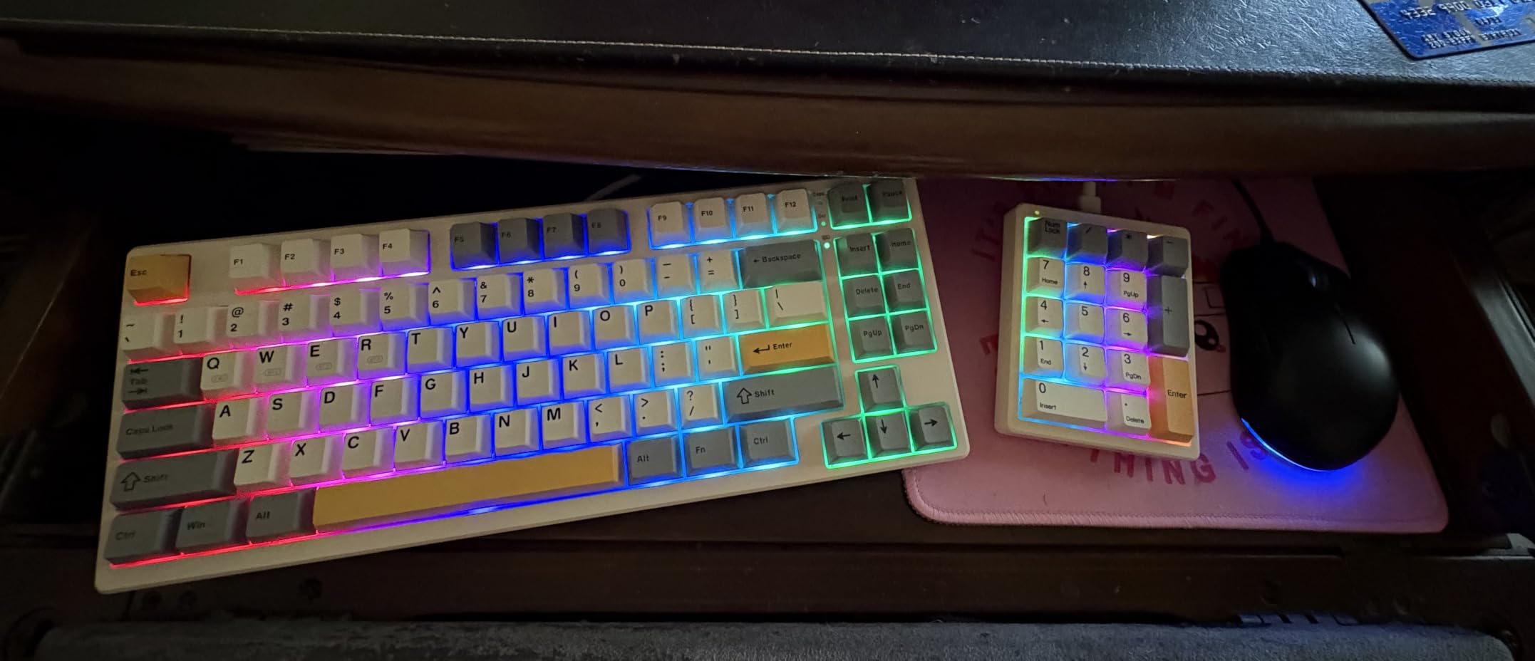 Kisnt MF17 Mechanical Numpad for Excel Financial Data Entry | QMK/VIA Programmable, Wired 17 Keys Hot Swappable, Custom RGB with PBT Keycaps for Laptops PC Compact Keyboards (Black) customer photo 1