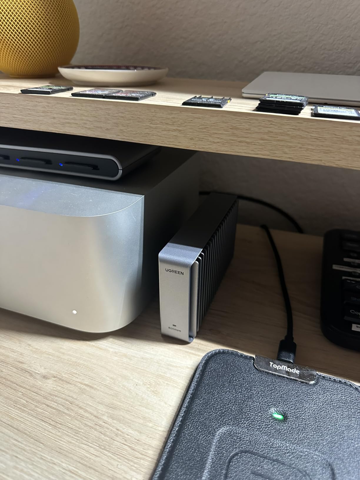 UGREEN 80Gbps M.2 NVMe SSD Enclosure (SSD Not Included) | Aluminum Double-Sided Fin Heat Dissipation, Silent External Case Works with Mac M1-M5 Pro/Max Thunderbolt5/4/3/USB4/3.2/3.0 customer photo 2