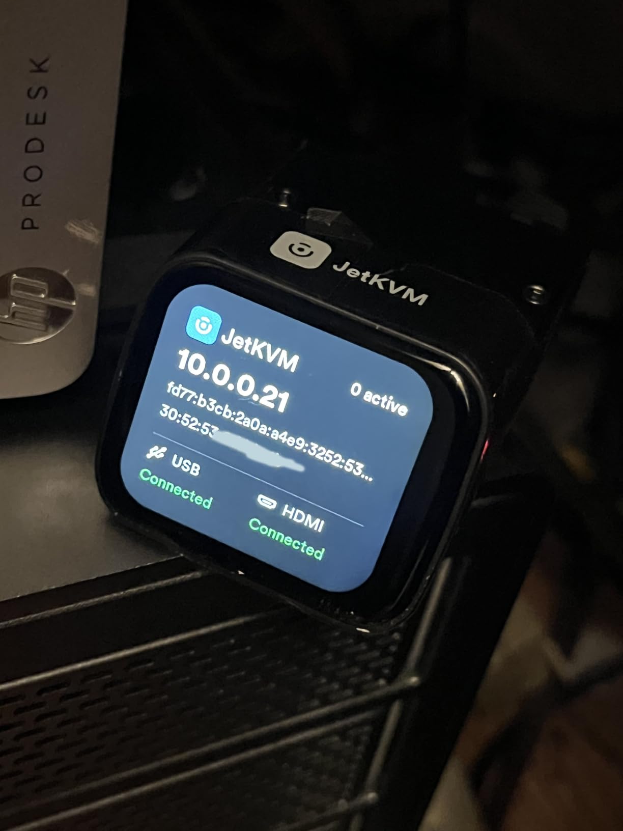 JetKVM Remote Jet KVM Over IP, Open Source IP KVM, Network KVM for Any PC | Low Latency, Touchscreen LCD, 1080P@60FPS, BIOS-Level Remote Access via HDMI & USB-C for Server, PC & NAS customer photo 2