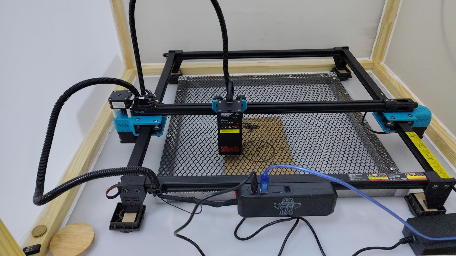 Twotrees TTS-55 Pro Laser Engraver 5500mW Laser Engraving Machine | Laser Cutter, 300 x 300 mm Work Area,0.08mm Laser Spot Engraver Machine for DIY,Wood,Metal,Acrylic,Glass,Stainless Steel customer photo 1