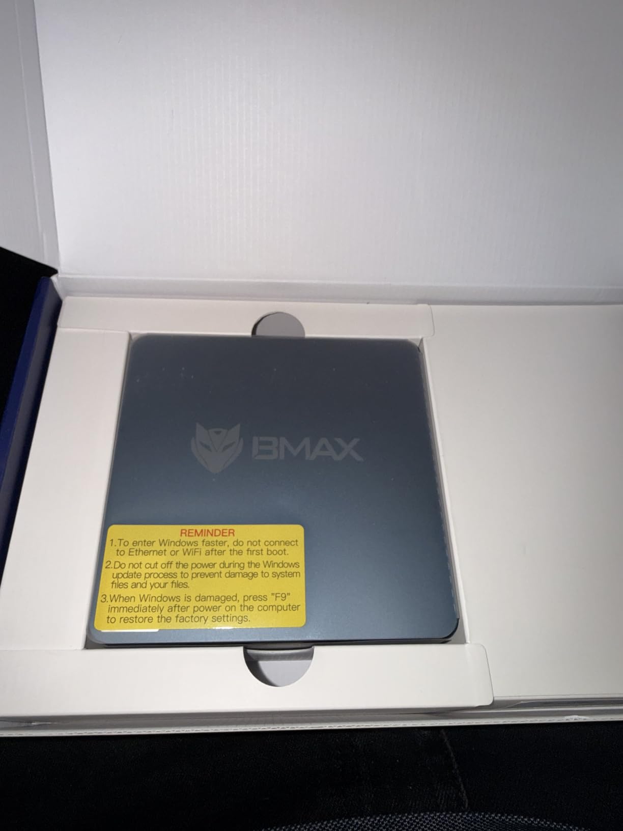 Bmax Mini PC B1 Plus, Intel Celeron J3355 (Up to 2.5GHz), 6GB RAM 128GB eMMC Support M.2 SSD Expansion (512GB/2TB), 4K Dual Display 2.4G/5G WiFi & BT5.0 Mini Desktop Computer for Home/Office customer photo 1