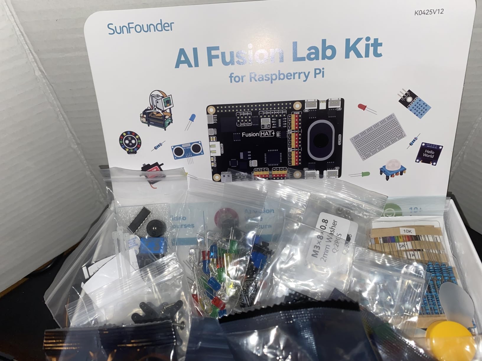 AI Fusion Lab Kit for Raspberry Pi 5/4/3B+/Zero 2w, LLMs ChatGPT/Gemini/Grok, YOLO & OpenCV & MediaPipe, Python, Video Courses for Beginners Engineers customer photo 2