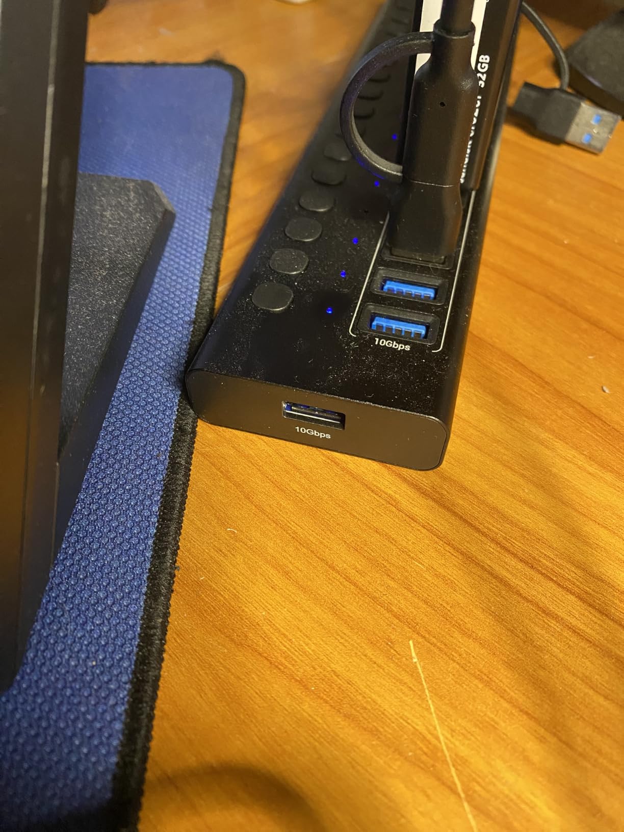 VANGREE Powered USB Hub,16 Ports 10Gbps USB C Hub, 8*USB-A 3.2+8*USB-C 3.2 | Plug & Play, 96W Power Adapter, Individual On/Off Switch, Aluminum, USB 3.2 Hub for PC/Laptop MacBook HDD SSD Flash Drive customer photo 2