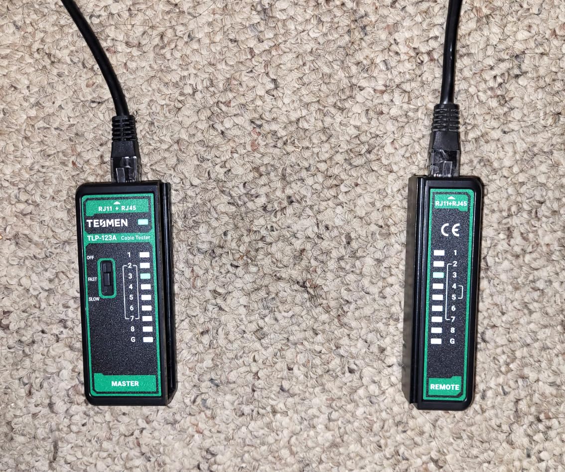 TESMEN TLP-123A Network Cable Tester for RJ11 RJ45, Ethernet Wire Tool for CAT5/CAT5E/CAT6/CAT6A/CAT7/UTP&STP, LAN & TEL Continuity Test customer photo 1