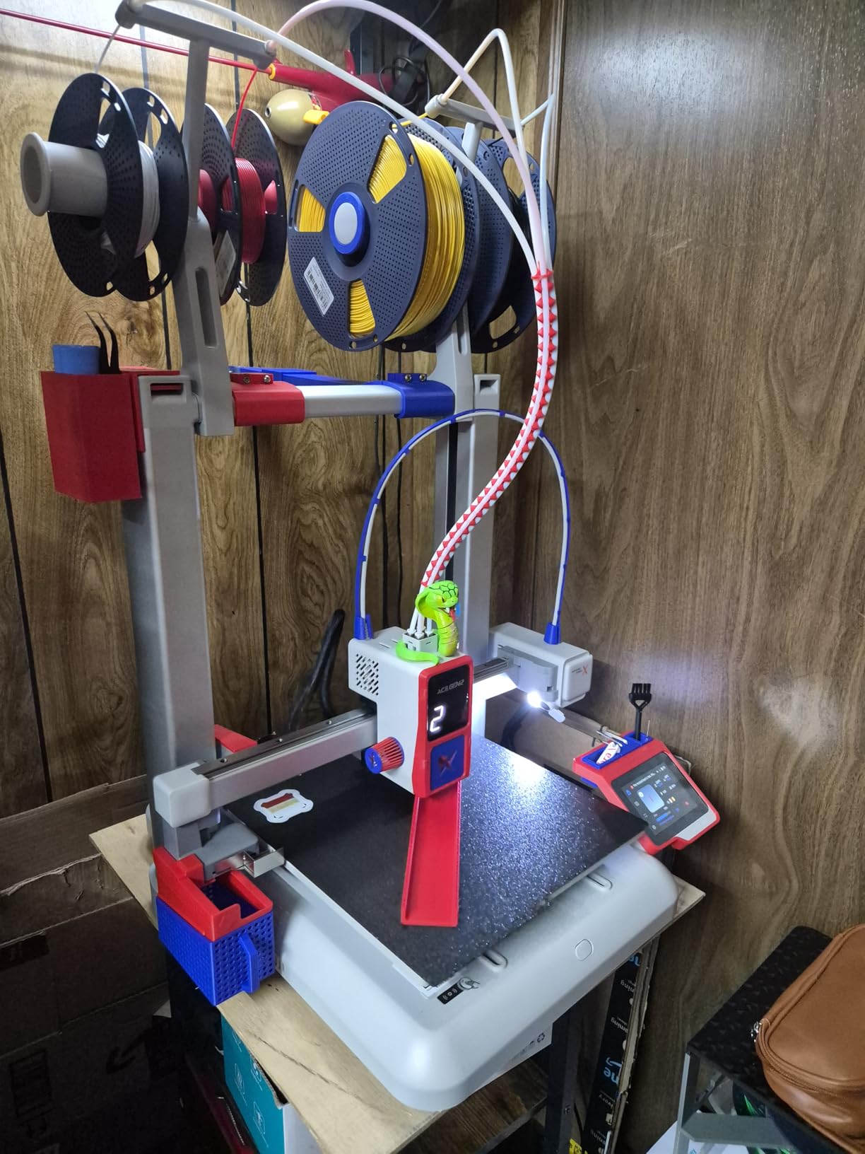 Anycubic Kobra X Multicolor 3D Printer, Easy One-Click Printing | 2X Faster, 600mm/s High Speed 3D Printers for Beginners & Kids, 4-Color Built-in, 260x260x260mm, Easy to Use FDM 3D Printer customer photo 2