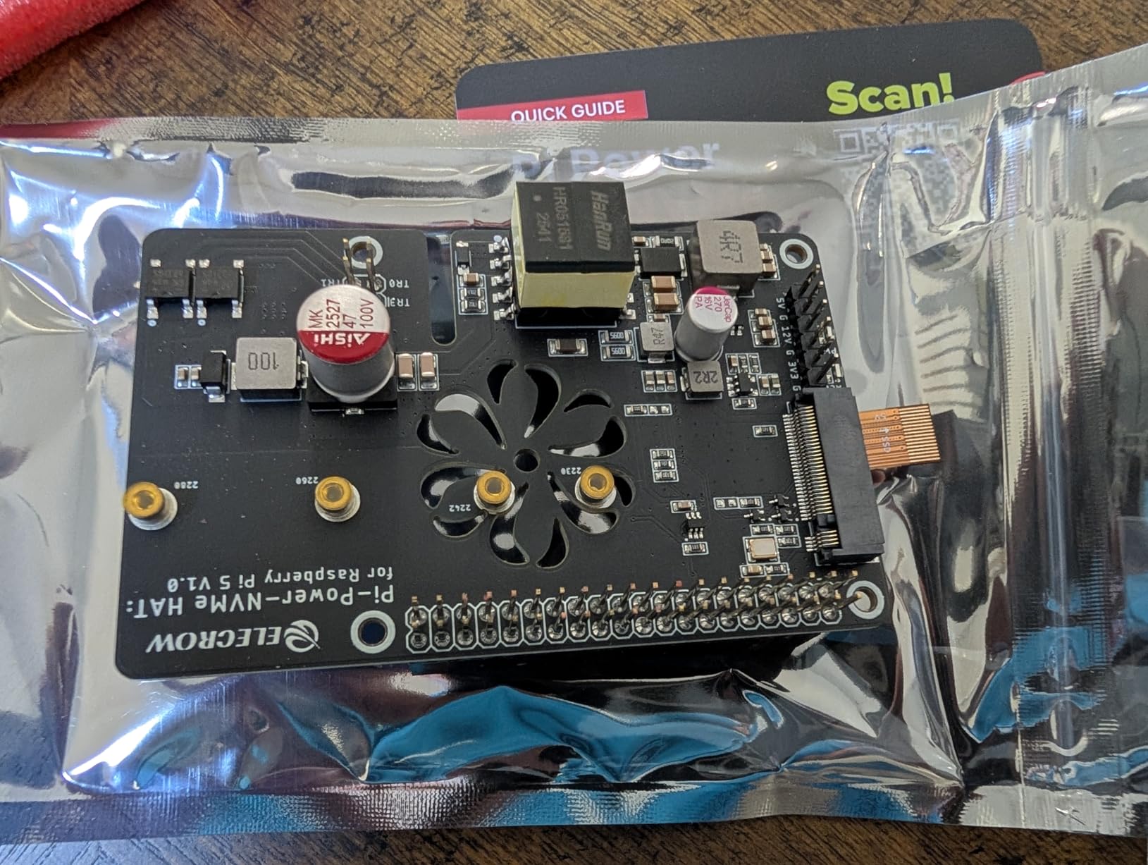 PoE+ M.2 NVMe HAT for Raspberry Pi 5 | 802.3at Ethernet Power and PCIe M-Key SSD Expansion Board, Supports 2230/2242/2260/2280 (Pi 5 and SSD Not Included) customer photo 2