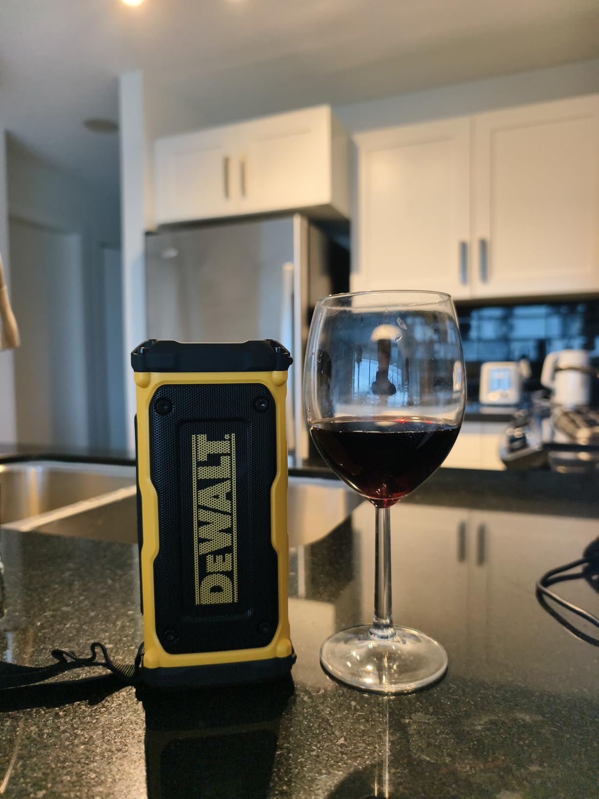 DEWALT Heavy Duty Magnetic ToughSound Pro Bluetooth Speaker - 22W | Jobsite Portable Speaker w/Built-in Magnets, IP67 Dust & Waterproof, 14H Runtime, Auracast Multi-Speaker Linking & EQ Modes customer photo 1