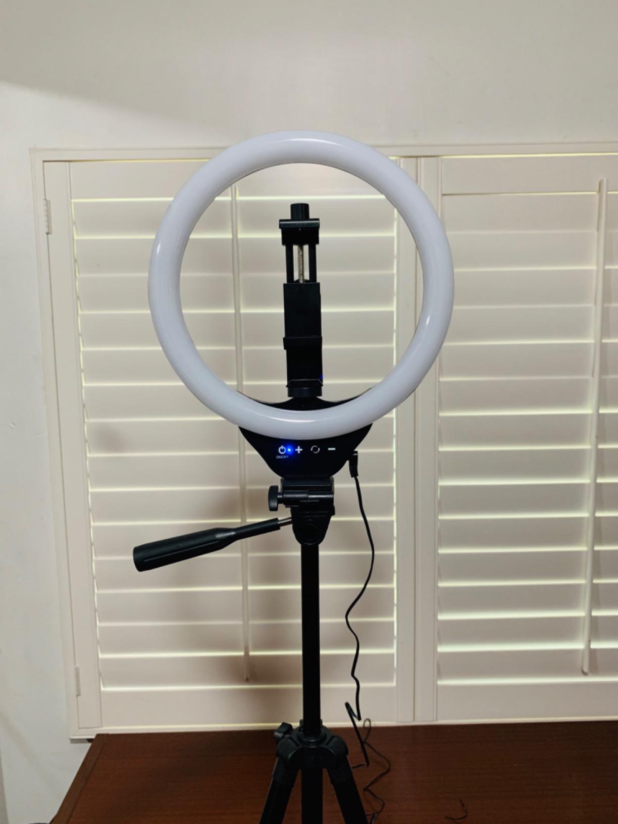 Torjim 12 Inch Video Light Kit for Creators | 30W High Brightness | Studio Lights with Tripod Stand & Phone Holder | 3000-6500K Adjustable Photography Lighting for YouTube Streaming Home Studio customer photo 1