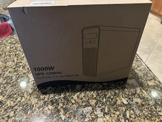 1200VA/1000W LiFePO4 UPS Battery Backup, Surge Protector, Long Runtime | Pure Sine Wave Uninterruptible Power Supply, 296Wh LiFePO4 battery, LCD, AVR, 8 Outlets for PC, Home Office, Smart Home Devices customer photo 2