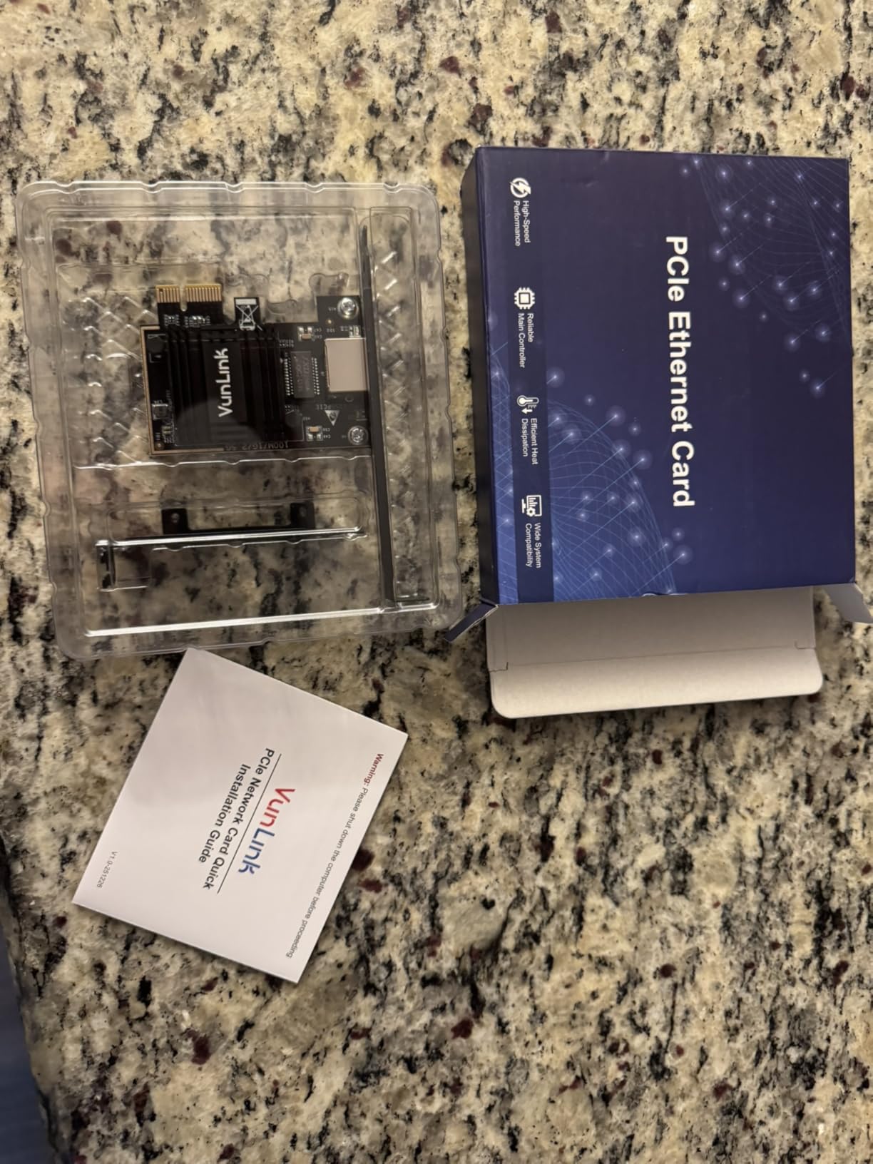10Gb PCIe Network Card, VunLink 10GbE RJ45 Ethernet Card with Realtek RTL8127AT, Multi-Gig 10G/5G/2.5G/1G NIC Adapter for PC, NAS & Server, PCIe 4.0 x1, Windows 10/11/Linux customer photo 1