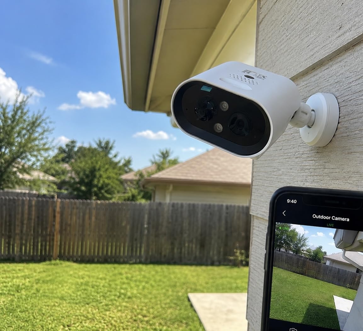 AlkiVision Solar Security Cameras Wireless Outdoor - 2K Night Color Vision Cameras for Home Security, AI Motion Detection, 360° View, Spotlight, 2-Way Audio, Siren, IP67 Waterproof, SD/Cloud Storage customer photo 1