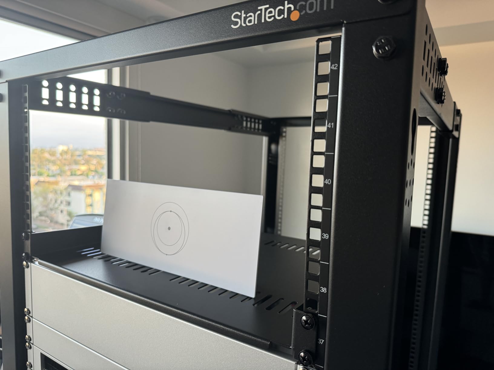 StarTech 2-Pack 1U Vented Rack Shelf, 10in, 44lb (CABSHELFV1U-2PK) customer photo 2