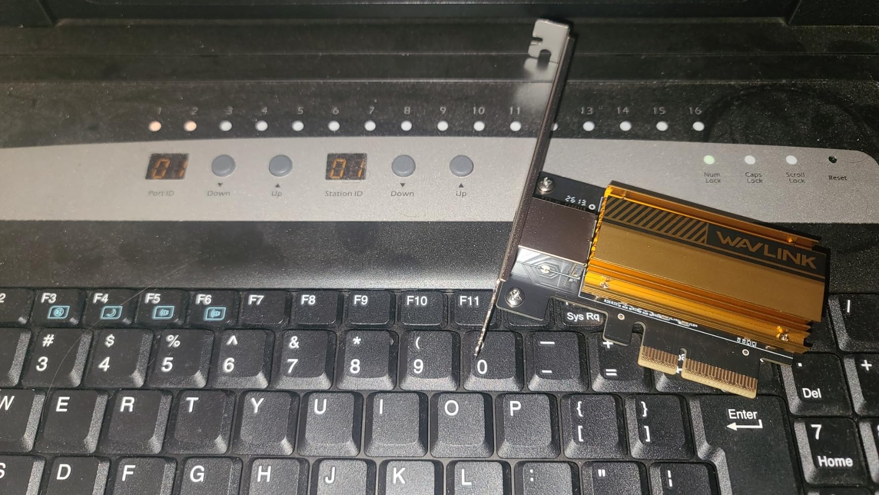 WAVLINK 10G PCIe Network Adapter, 10Gb PCIe Network Card with RTL8127AT Controller, PCIe x4/x8/x16 Ethernet Card for Windows 11/10 & Linux PC, Low Profile Bracket Included customer photo 2
