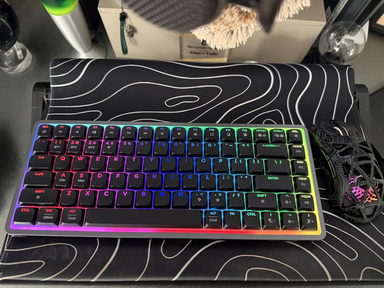 NuPhy Air75 Low Profile Mechanical Keyboard Wireless, 75% Aluminum Frame, Hot Swappable, Shine Through PBT Keycaps, RGB Backlit, Bluetooth/2.4GHz/USB-C, Gaming Keyboard for Mac Windows (White) customer photo 1