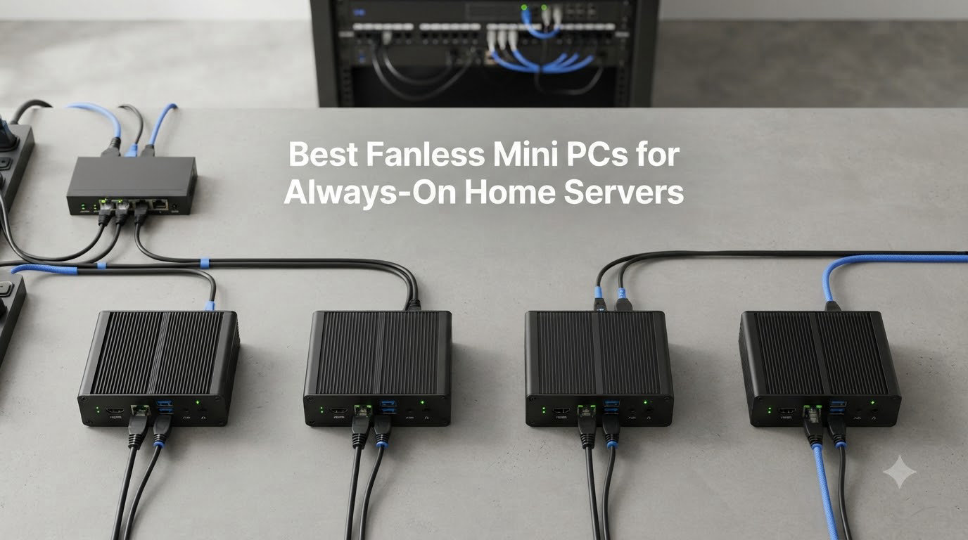 Best Fanless Mini PCs for Always-On Home Servers