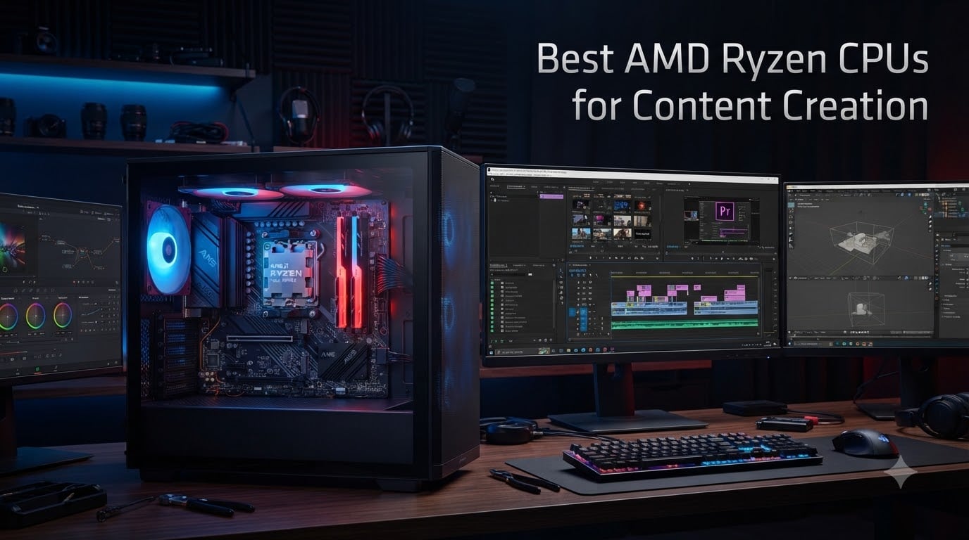 Best AMD Ryzen CPUs for Content Creation