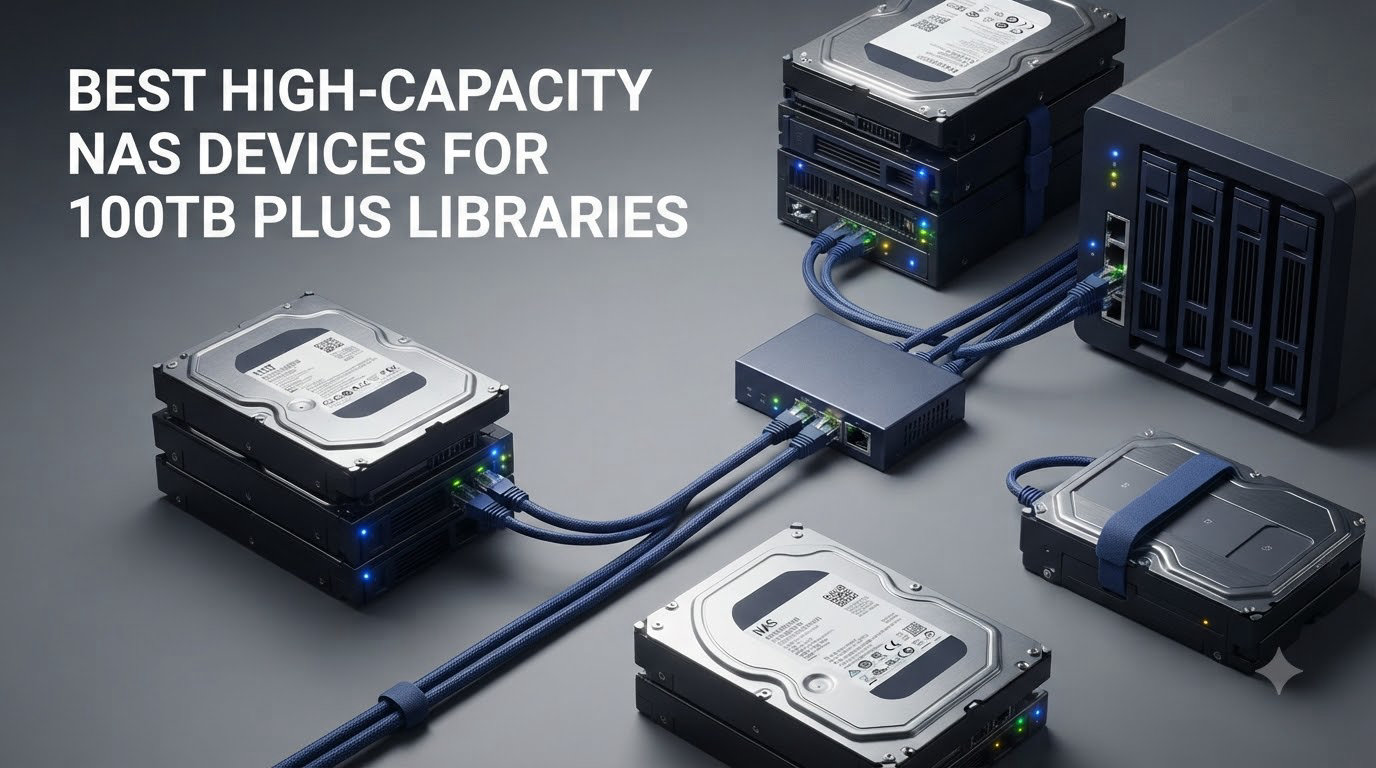 Best High-Capacity NAS Devices for 100TB Plus Libraries