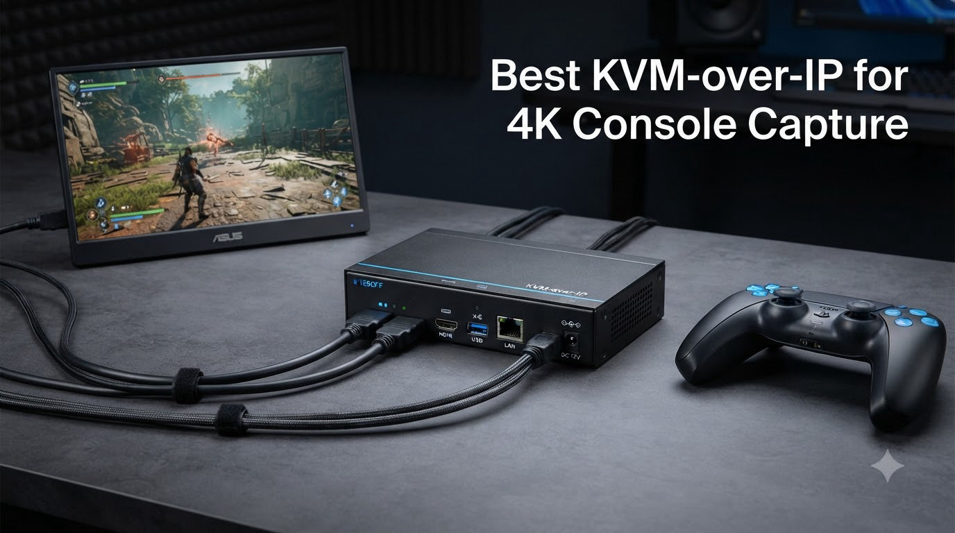 Best KVM-over-IP for 4K Console Capture