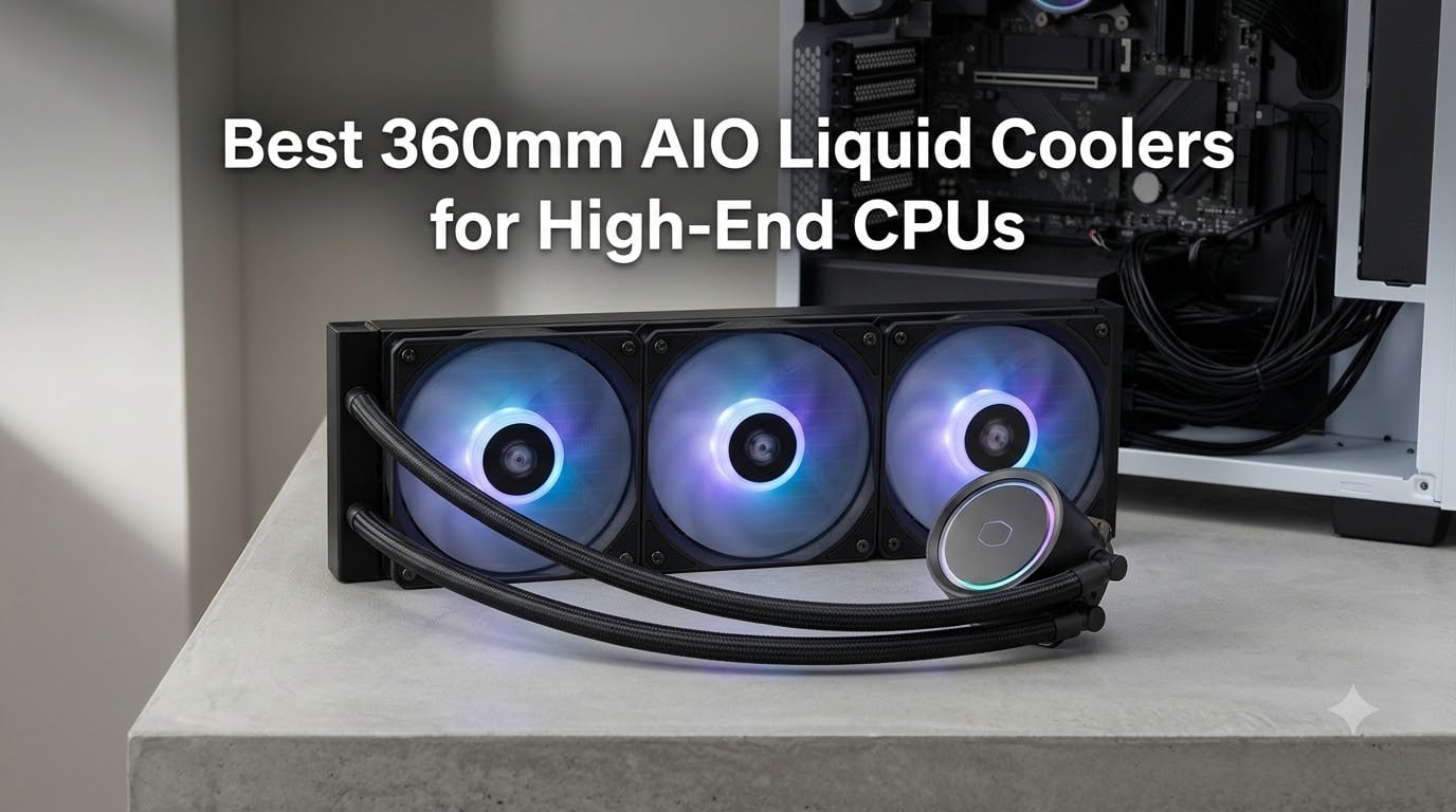 Best 360mm AIO Liquid Coolers for High-End CPUs