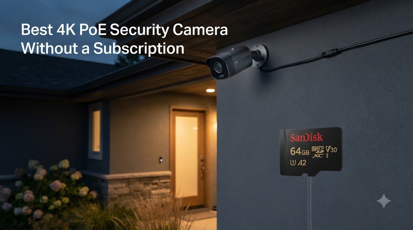 Best 4K PoE Security Camera Without a Subscription