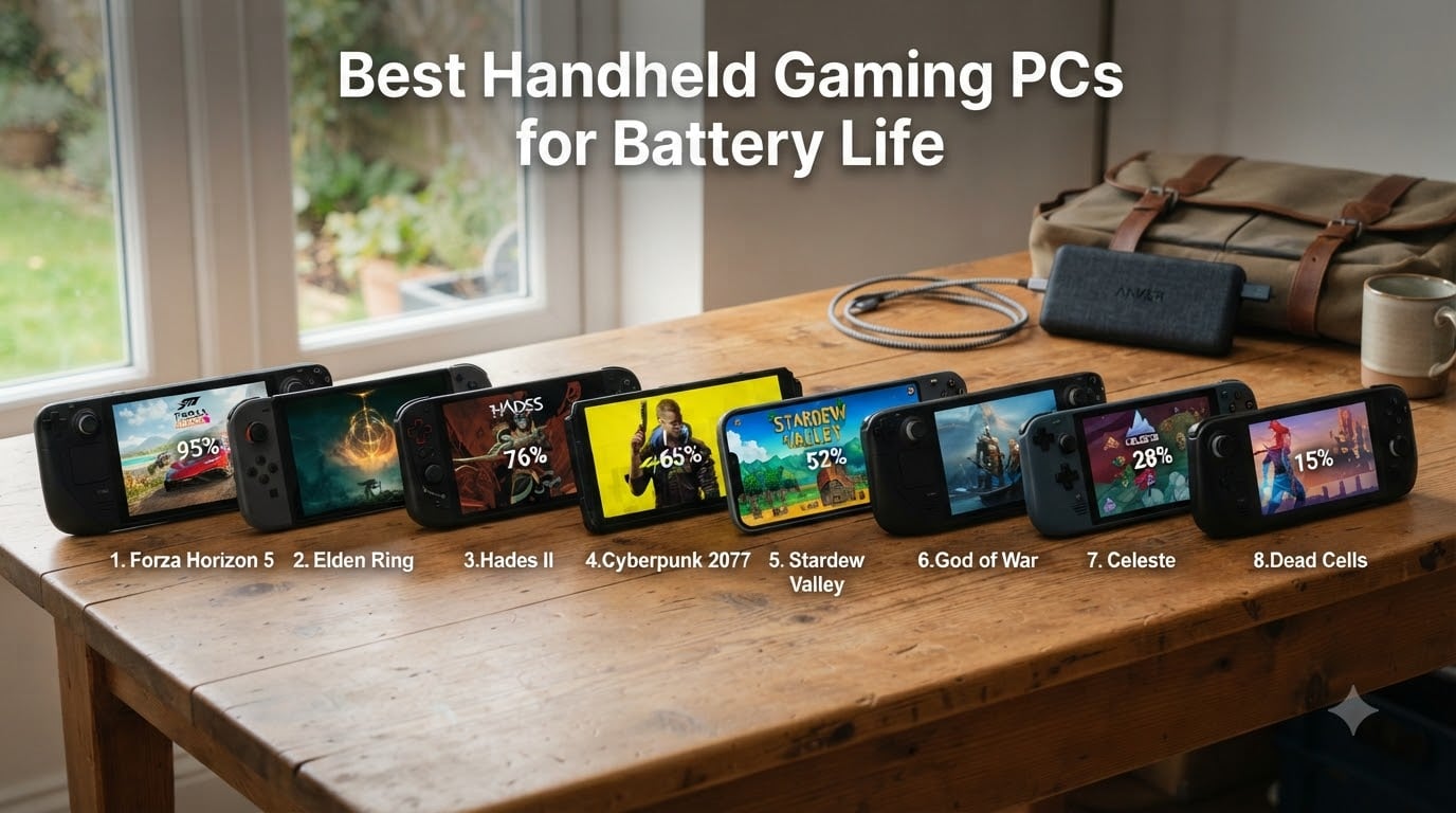 Best Handheld Gaming PCs for Battery Life